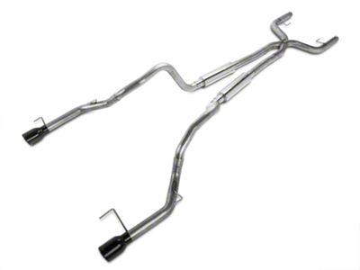 Pypes True Dual Mid-Muffler Cat-Back Exhaust System with Black Tips (05-10 Mustang V6)