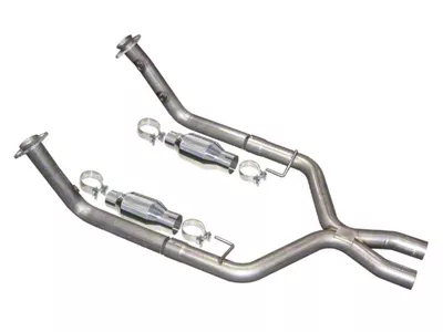 Pypes Catted X-Pipe with Ceramic Catalytic Converters (05-10 Mustang GT)