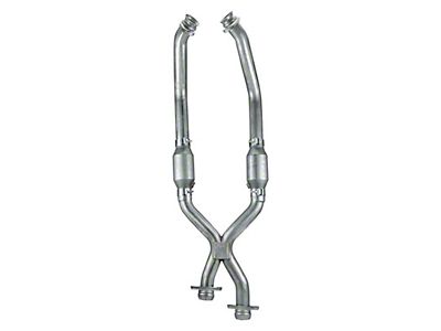 Pypes X-Pipe w/Catalytic Converters XFM30E 79-95 Mustang
