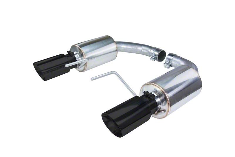 Pypes Street Pro Touring Axle-Back Exhaust System with Black Tips (2024 Mustang GT w/o Active Exhaust)