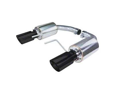 Pypes Street Pro Touring Axle-Back Exhaust System with Black Tips (2024 Mustang GT w/o Active Exhaust)