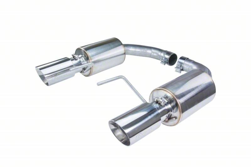 Pypes Street Pro Touring Axle-Back Exhaust System with Polished Tips (2024 Mustang GT w/o Active Exhaust)