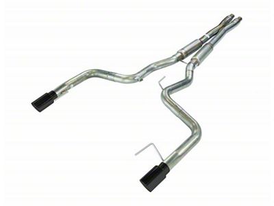 Pypes X-Bomb Cat-Back Exhaust System with Black Tips (2024 Mustang GT Fastback w/o Active Exhaust)