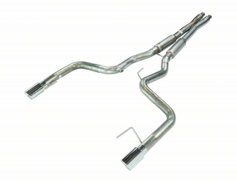 Pypes X-Bomb Cat-Back Exhaust System with Polished Tips (2024 Mustang GT Fastback w/o Active Exhaust)