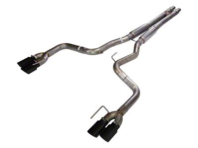 Pypes Phantom Series H-Bomb Cat-Back Exhaust System with Black Tips (18-23 Mustang GT w/o Active Exhaust)