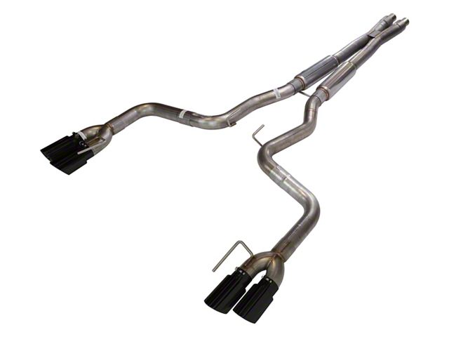 Pypes Phantom Series X-Bomb Cat-Back Exhaust System with Black Tips (18-23 Mustang GT w/o Active Exhaust)
