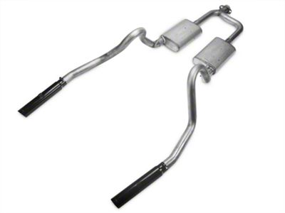 Pypes Street Pro Dual Cat-Back Exhaust System with Black Tips (98-04 Mustang V6)