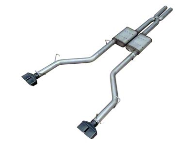Pypes Street Pro Cat-Back Exhaust System with Black Tips (08-10 6.1L HEMI Challenger)