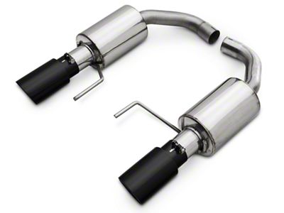 Pypes Street Pro Touring Axle-Back Exhaust System with Black Tips (15-17 Mustang GT)