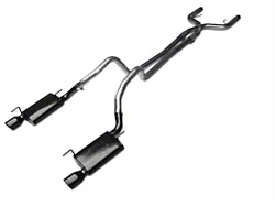 Pypes Violator True Dual Cat-Back Exhaust with Black Tips (05-10 Mustang V6)
