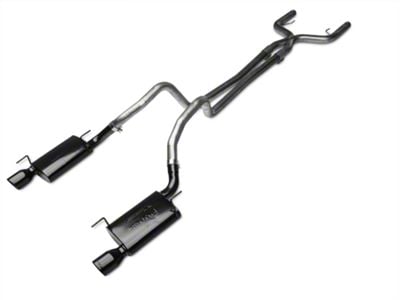 Pypes Violator True Dual Cat-Back Exhaust System with Black Tips (05-10 Mustang V6)