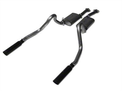 Pypes Violator Cat-Back Exhaust System with Black Tips (98-04 Mustang GT; 03-04 Mustang Mach 1)