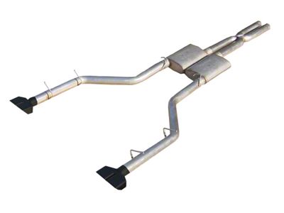 Pypes Violator Cat-Back Exhaust System with Black Tips (09-14 5.7L HEMI Challenger)