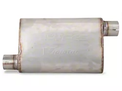 Pypes Violator Offset/Offset Oval Muffler; 2.50-Inch Inlet/2.50-Inch Outlet (Universal; Some Adaptation May Be Required)