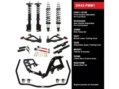 QA1 Level 2 Drag Kit with Coil-Overs; Narrow Stance (79-86 Mustang)