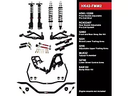 QA1 Level 2 Handing Kit with Coil-Overs; Wide Stance (87-89 Mustang)
