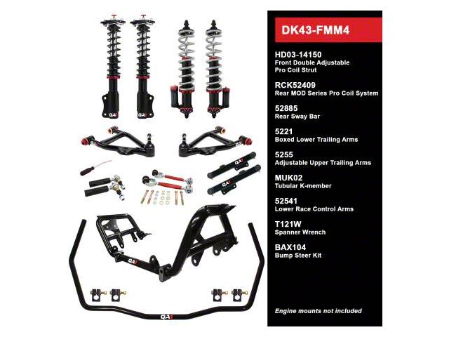 QA1 Level 3 Drag Kit with Coil-Overs (94-04 Mustang, Excluding 99-04 Cobra)