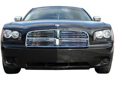 Billet Upper Grille Overlay; Stainless Steel (06-10 Charger)