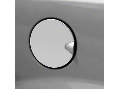 Gas Door Cover Trim; Stainless Steel (79-92 Mustang)