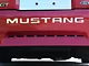 MUSTANG Rear Bumper Letter Inserts; Stianless Steel (99-04 Mustang)