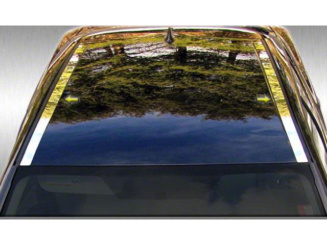 Roof Insert Trim; Stainless Steel (05-07 Mustang)