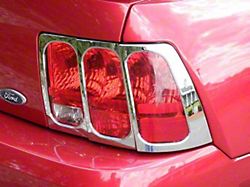 Tail Light Bezels; Chrome (99-04 Mustang)