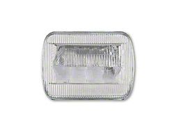 Quake LED Classic Tech Series 5x7-Inch LED Headlight with RGB Accent; Chrome Housing; Clear Lens (85-86 Mustang)