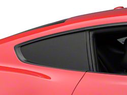SEC10 Quarter Window Blackout; Brushed Black (15-23 Mustang Fastback)
