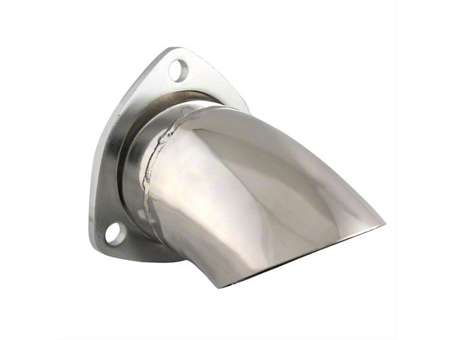 Quick Time Performance Adjustable Stainless Steel Turn Down Exhaust Tip; 3-Inch (Universal; Some Adaptation May Be Required)
