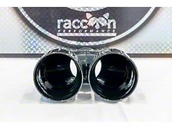 Raccoon Performance Bolt-On Quad Exhaust Tips; Black (15-23 V8 HEMI Challenger)