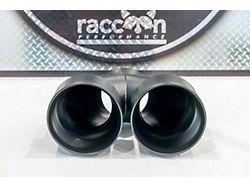Raccoon Performance Bolt-On Quad Exhaust Tips; Matte Black (15-23 V8 HEMI Challenger)