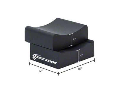 Race Ramps 2-Piece Multi-Purpose Wheel Cribs; 8-Inch; 1,500 lb. Capacity