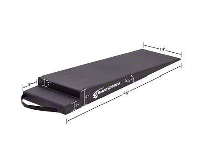 Race Ramps H Trailer Ramps; 5.50-Degree Approach Angle; 4-Inch