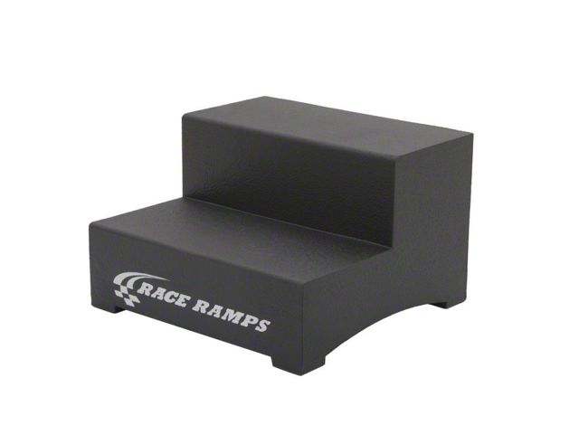 Custom 2 Step Ramp Race Ramps Universal AM Lightweight Two-Step Trailer Step; 24-Inch x 23 ...