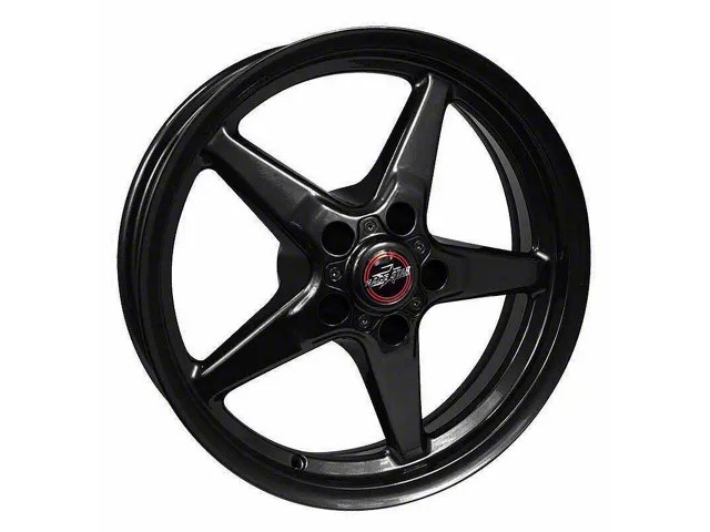 Race Star 92 Drag Star Bracket Racer Gloss Black Wheel; Rear Only; 17x9.5 (05-09 Mustang)