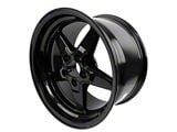 Race Star 92 Drag Star Bracket Racer Gloss Black Wheel; Rear Only; 17x9.5; 22.5mm Offset (06-10 RWD Charger)