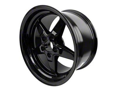 Race Star 92 Drag Star Bracket Racer Gloss Black Wheel; Rear Only; 17x9.5 (06-10 RWD Charger)