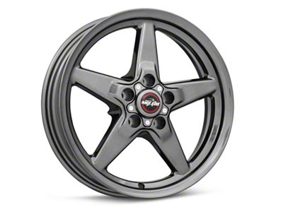 Race Star 92 Drag Star Bracket Racer Metallic Gray Wheel; Front Only; 17x4.5 (06-10 RWD Charger)