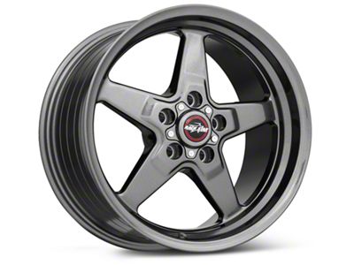 Race Star 92 Drag Star Bracket Racer Metallic Gray Wheel; Rear Only; 17x9.5; 22.5mm Offset (06-10 RWD Charger)