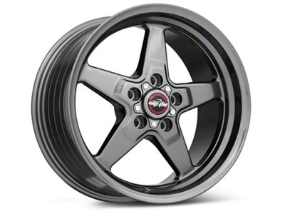 Race Star 92 Drag Star Bracket Racer Metallic Gray Wheel; Rear Only; 17x9.5 (06-10 RWD Charger)