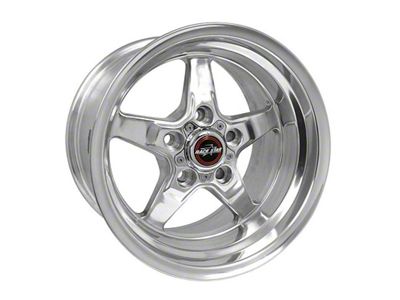 Race Star 92 Drag Star Polished Wheel; Rear Only; 15x10; 19mm Offset (06-10 RWD Charger)