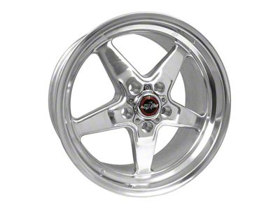 Race Star 92 Drag Star Polished Wheel; Rear Only; 17x9.5; 22.5mm Offset (06-10 RWD Charger)