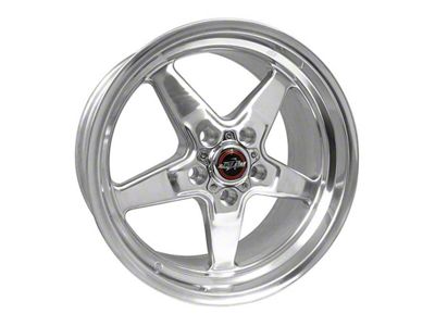 Race Star 92 Drag Star Polished Wheel; Rear Only; 17x9.5 (06-10 RWD Charger)