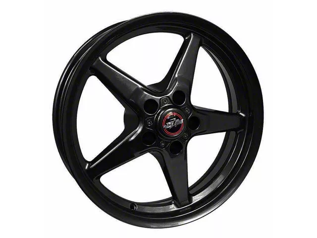 Race Star 92 Drag Star Bracket Racer Gloss Black Wheel; Front Only; 18x5 (10-15 Camaro, Excluding Z/28)
