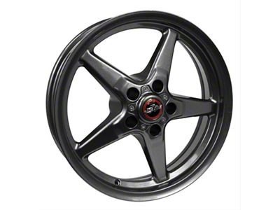 Race Star 92 Drag Star Bracket Racer Metallic Gray Wheel; Front Only; 17x7; -6.4mm Offset (10-15 Camaro, Excluding Z/28 & ZL1)