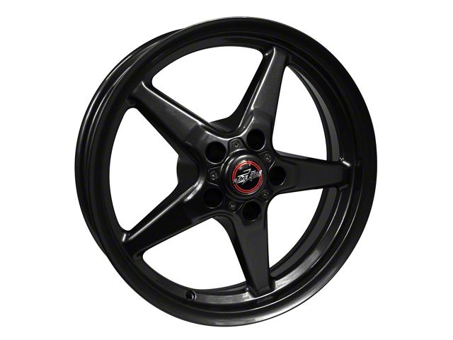 Race Star 92 Drag Star Bracket Racer Gloss Black Wheel; Front Only; 17x4.5 (10-14 Mustang)