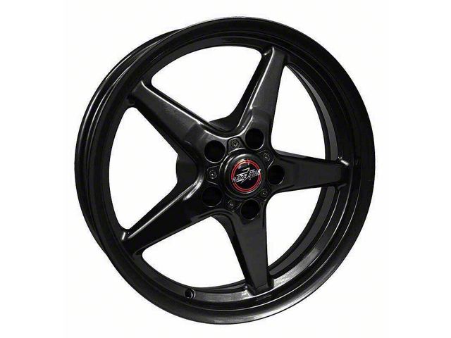 Race Star 92 Drag Star Bracket Racer Gloss Black Wheel; Rear Only; 17x9.5 (10-14 Mustang)