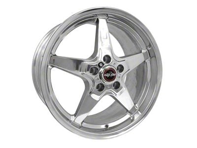 Race Star 92 Drag Star Polished Wheel; Rear Only; 18x10.5 (10-14 Mustang)