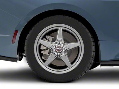 Race Star 92 Drag Star Bracket Racer Metallic Gray Wheel; Rear Only; 17x10.5 (2024 Mustang)