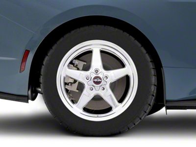 Race Star 92 Drag Star Polished Wheel; Rear Only; 17x9.5; Direct Drill; 43.5mm Offset (24-25 Mustang)